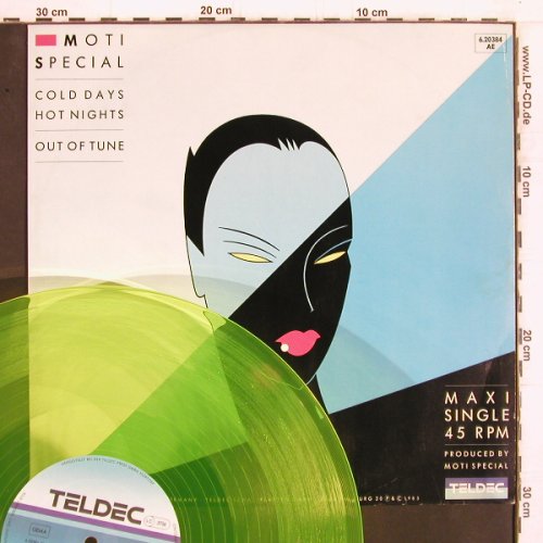 Moti Special: Cold Days Hot Nights+1,YellowGreen, Teldec (6.20384 AE), D, 1985 Typ: 12" Best.-Nr.: Y4997 Preis: 4,00 Euro