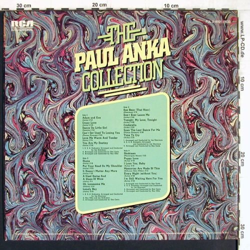 Anka,Paul: The Collection, Foc, RCA International (PJL 2-8001(RCS)), D, 1974 Typ: 2LP Best.-Nr.: Y5047 Preis: 7,50 Euro