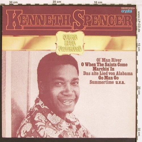 Spencer,Kenneth: Stars Hits Evergreens, (1957) Mono, Crystal (028 CRY 32 524), D, Ri, 1957 Typ: LP Best.-Nr.: Y5080 Preis: 6,00 Euro