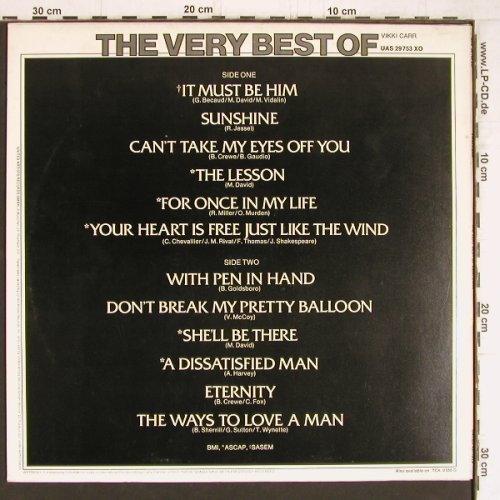 Carr,Vikki: The Very Best Of, UA(UAS 29 753 XO), D, 1975 - LP - Y5112 - 6,00 Euro