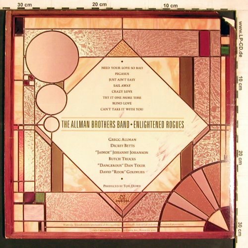Allman Brothers Band: Enlightened Rogues, Foc, Capricorn (CPN 0218), US, CO, 1979 Typ: LP Best.-Nr.: Y5210 Preis: 7,50 Euro
