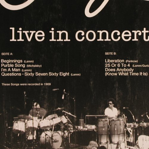 Chicago: Live In Concert(1969), Ri, Capriole, Club-Ed.(32 103-4), D, m-/vg+, 1983 - LP - Y5286 - 6,00 Euro
