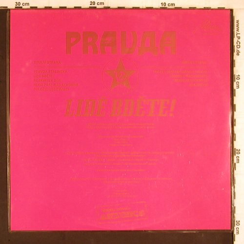 Pravda: Lidé Bdete!, red vinyl, Alexim Rec. (A1 0008-1311), CZ, 1991 Typ: LP Best.-Nr.: Y5287 Preis: 7,50 Euro