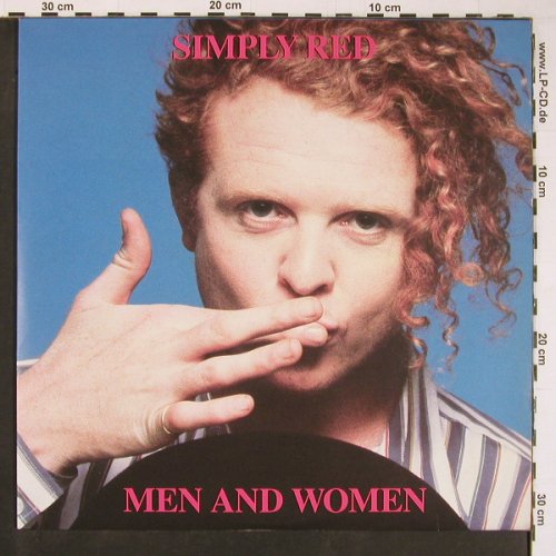 Simply Red: Men And Women, Facts, Foto, Bookl., WEA (242071-1 WX85), D, 1987 Typ: LP Best.-Nr.: Y531 Preis: 9,00 Euro