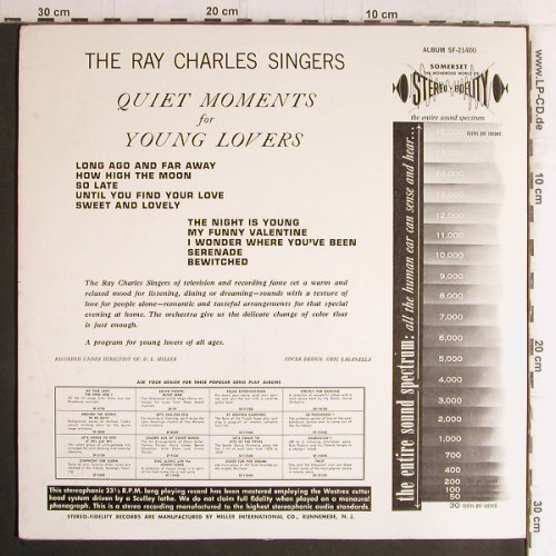 Charles Singers,Ray: Quiet Moments for Young Lovers, Somerset(SF-21400), US,  - LP - Y5405 - 6,00 Euro