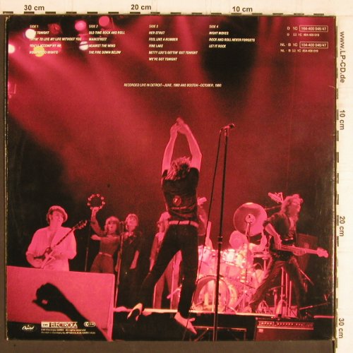 Seger,Bob & Silver Bullet Band: Nine Tonight, Foc, Capitol (164-400 046/47), D, 1981 Typ: 2LP Best.-Nr.: Y5408 Preis: 7,50 Euro