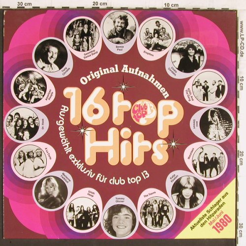 V.A.Club Top 13-3: 16 Top Hits, Mai/Juni 1980, Clubtop 13 (30 413 9), D, 1980 Typ: LP Best.-Nr.: Y5420 Preis: 4,00 Euro