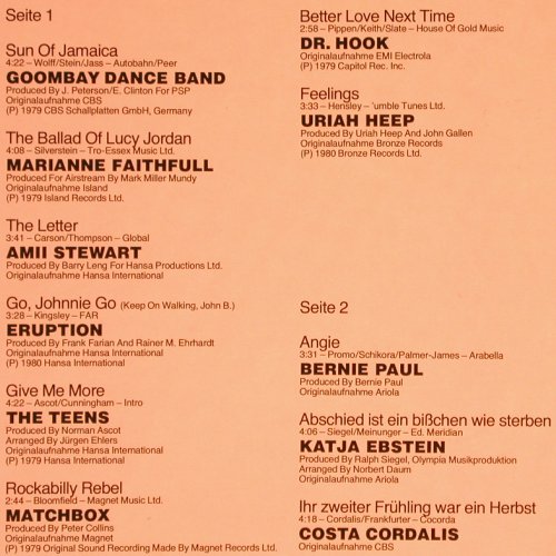 V.A.Club Top 13-3: 16 Top Hits, Mai/Juni 1980, Clubtop 13 (30 413 9), D, 1980 Typ: LP Best.-Nr.: Y5420 Preis: 4,00 Euro