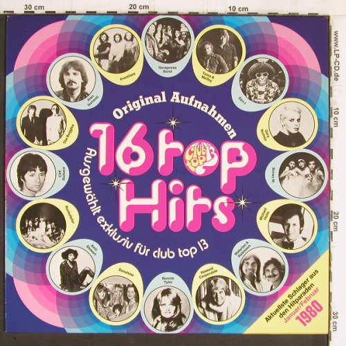 V.A.Club Top 13-1: 16 Top Hits, Januar/Februar 1980, Clubtop 13 (30 411 3), D, 1980 Typ: LP Best.-Nr.: Y5431 Preis: 4,00 Euro