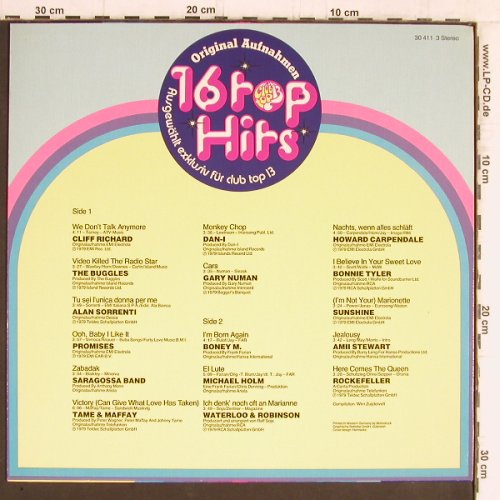 V.A.Club Top 13-1: 16 Top Hits, Januar/Februar 1980, Clubtop 13 (30 411 3), D, 1980 Typ: LP Best.-Nr.: Y5431 Preis: 4,00 Euro