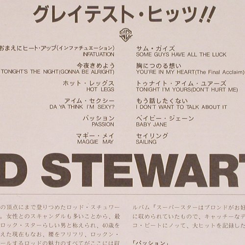 Stewart,Rod: The Rod Stewart Album, WB (P-13172), J, woc, 1985 Typ: LP Best.-Nr.: Y5534 Preis: 6,00 Euro