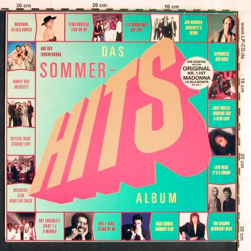 V.A.Das Sommer Hits Album: Modonna...Ben E.King, WEA (241 154-1), D, co, 1987 Typ: LP Best.-Nr.: Y5541 Preis: 5,00 Euro
