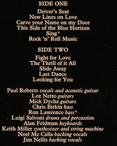 Sniff'n'The Tears: Fickle Heart, Chiswick (0067.065), D, 1978 Typ: LP Best.-Nr.: Y5552 Preis: 5,00 Euro