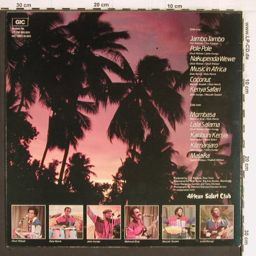 Safari Sound Band: The Best of African Songs, GIC (GR 100.601), D, 1984 Typ: LP Best.-Nr.: Y5557 Preis: 7,50 Euro