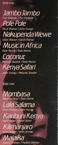 Safari Sound Band: The Best of African Songs, GIC (GR 100.601), D, 1984 Typ: LP Best.-Nr.: Y5557 Preis: 7,50 Euro