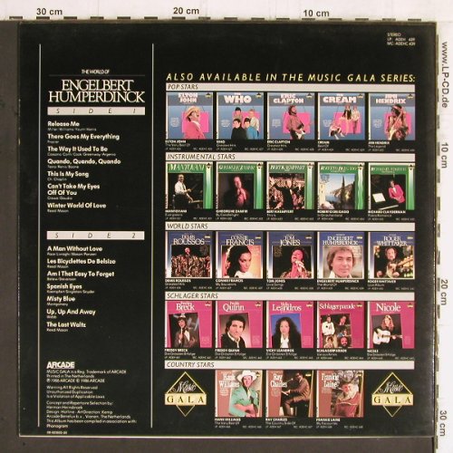Engelbert Humperdinck: The World of, Arcade/Music Gala(ADEH 439), D, 1986 - LP - Y5647 - 5,00 Euro