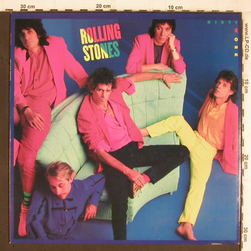 Rolling Stones: Dirty Work, CBS (CBS 86 321), NL, 1986 Typ: LP Best.-Nr.: Y5741 Preis: 8,00 Euro