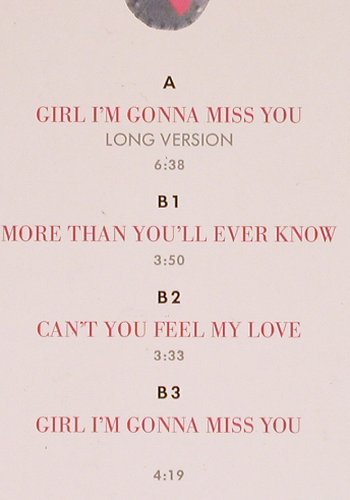 Milli Vanilli: Girl I'm Gonna Miss You*2+2, Hansa(612 647), D, 1989 - 12inch - Y5771 - 3,00 Euro