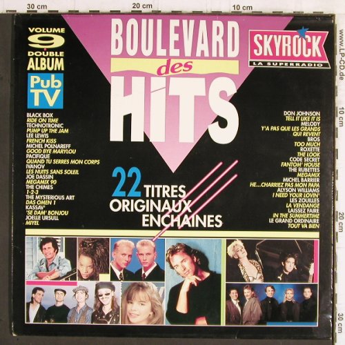 V.A.Boulevard des Hits: Volume  9, CBS (466 132 1), NL, 1990 Typ: 2LP Best.-Nr.: Y5818 Preis: 5,00 Euro