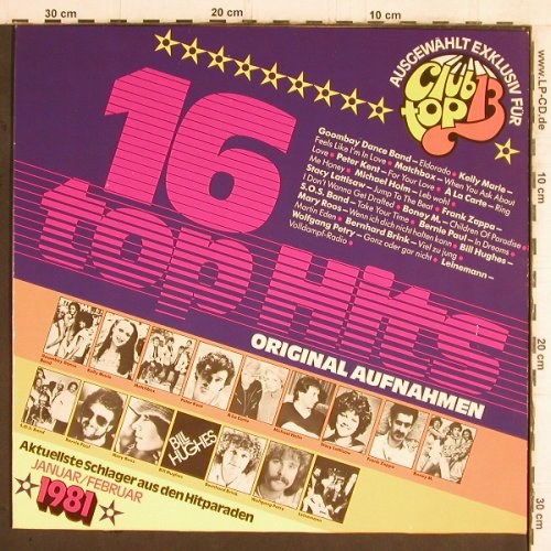 V.A.Club Top 13: 1981 - Jan/Feb, club top (31 950 9), D, 1980 Typ: LP Best.-Nr.: Y5913 Preis: 4,00 Euro