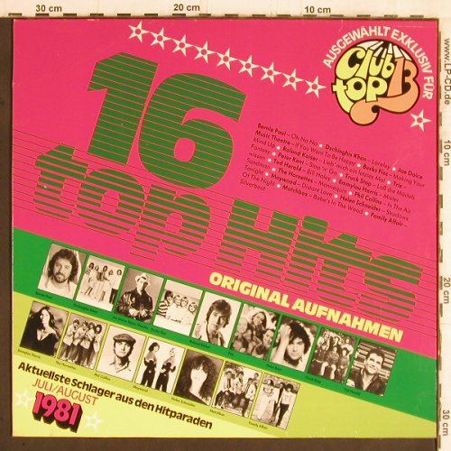 V.A.Club Top 13: 1981 - Juli/August, club top (31 953 3), , 1981 Typ: LP Best.-Nr.: Y5914 Preis: 4,00 Euro
