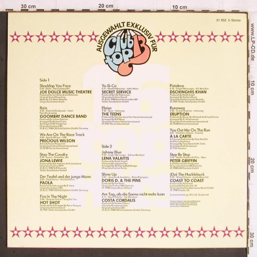 V.A.Club Top 13: 1981 - May/Juni, club top (31 952 5), , 1981 Typ: LP Best.-Nr.: Y5916 Preis: 4,00 Euro