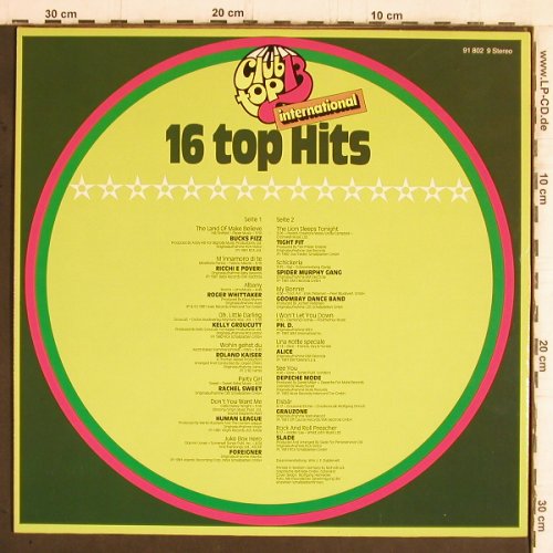 V.A.Club Top 13: 1982 - Mai/Juni, club top (91 802 9), D, 1982 Typ: LP Best.-Nr.: Y5920 Preis: 4,00 Euro