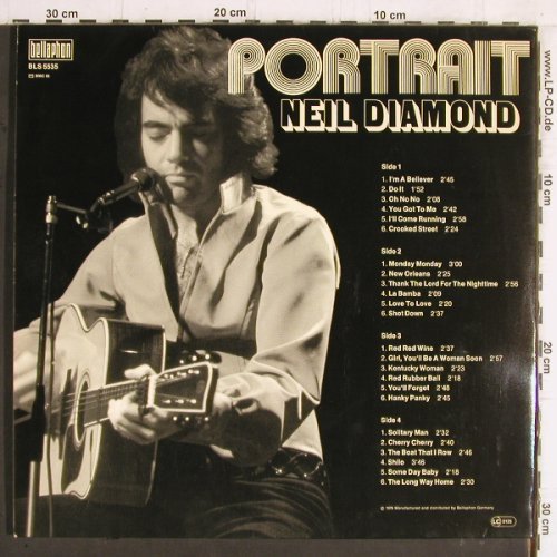 Diamond,Neil: Portrait, Foc, Bellaphon(BLS 5535), D, Ri, 1976 - 2LP - Y5950 - 7,50 Euro