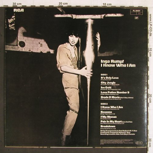 Rumpf,Inga: I Know Who I Am, RCA Victor (PL 28401), D, 1979 Typ: LP Best.-Nr.: Y5958 Preis: 6,00 Euro