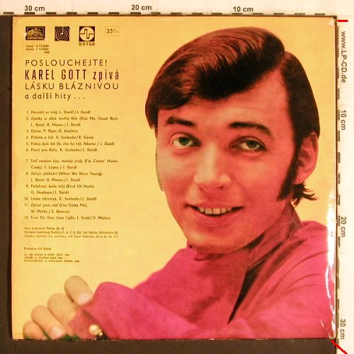 Gott,Karel: Poslouchejte!,Lasku Blaznivou, Foc, Supraphon(1 13 0685), CZ,m-/vg+, 1969 - LP - Y6047 - 5,00 Euro