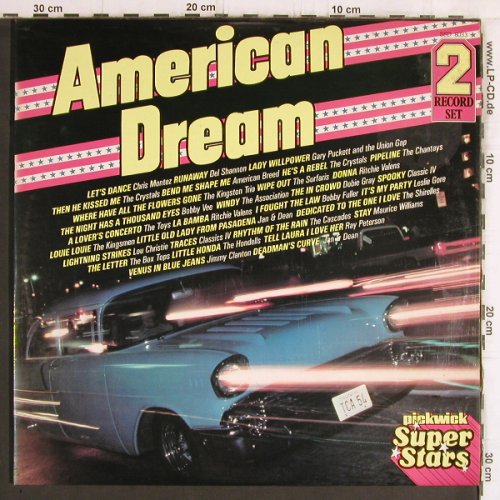 V.A.American Dream: Association...Crystals, Foc, Pickwick (SSD 8033), UK, 1980 Typ: 2LP Best.-Nr.: Y6067 Preis: 6,00 Euro