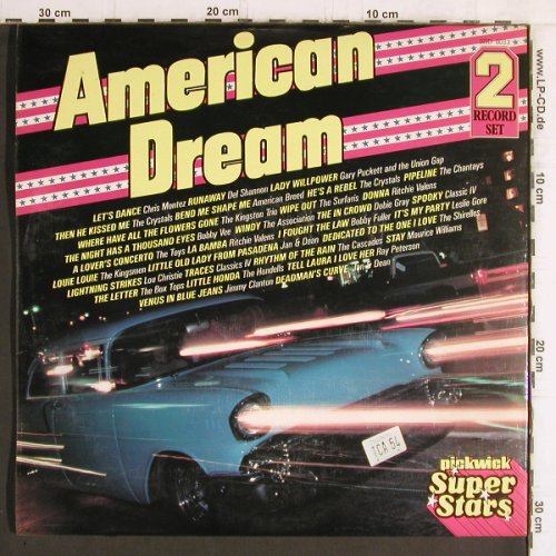 V.A.American Dream: Association...Crystals, Foc, Pickwick (SSD 8033), UK, 1980 Typ: 2LP Best.-Nr.: Y6067 Preis: 6,00 Euro
