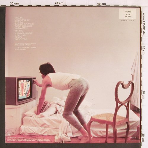 Jagger,Mick: She's The Boss, m-/vg+, CBS(86 310), Greece, 1985 - LP - Y6082 - 6,00 Euro