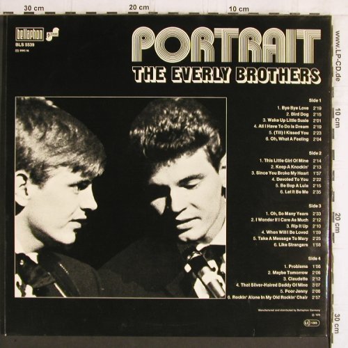 Everly Brothers: Portrait, Foc, Bellaphon(BLS 5539), D, 1976 - 2LP - Y6083 - 7,50 Euro