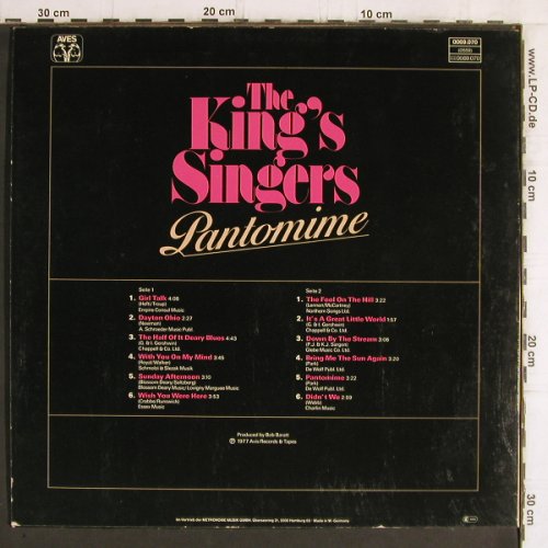 King's Singers: Pantomime, Aves(0069.070), D, 1977 - LP - Y6166 - 6,00 Euro