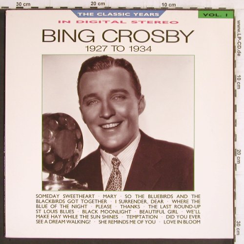 Crosby,Bing: The Classic Years Vol.1,1927-1934, BBC(REB 648), UK, 1987 - LP - Y6168 - 5,00 Euro