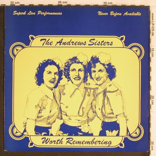 Andrews Sisters: Worth Remembering - Live Club 15, Magic (AWE 4), UK Typ: LP Best.-Nr.: Y6175 Preis: 7,50 Euro