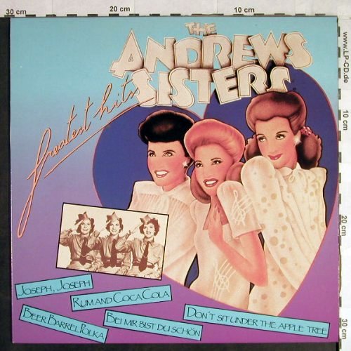 Andrews Sisters: Greatest Hits, FUN (FUN 9004), B Typ: LP Best.-Nr.: Y6176 Preis: 6,00 Euro