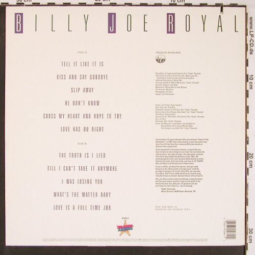 Royal,Billy Joe: Tel It Like It Is, Atlantic (7 91064-1), US, co, 1989 Typ: LP Best.-Nr.: Y619 Preis: 6,00 Euro