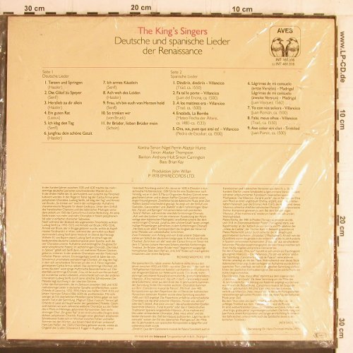 King's Singers: Deutsche u.Spa.Lieder d.Renaissance, Aves(INT 161.516), D, FS-New, 1979 - LP - Y6212 - 12,50 Euro