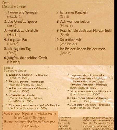 King's Singers: Deutsche u.Spa.Lieder d.Renaissance, Aves(INT 161.516), D, FS-New, 1979 - LP - Y6212 - 12,50 Euro