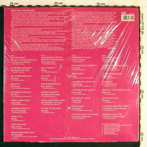 V.A.Flower Power: Scott McKenzie...Pete Seeger,FS-New, CBS (465784 1), NL, 1989 Typ: 2LP Best.-Nr.: Y6286 Preis: 7,50 Euro