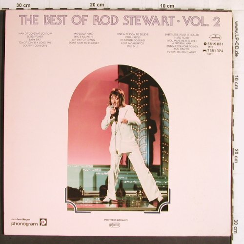 Stewart,Rod: The Best Of Vol.2, Foc, Mercury (6619 031), D Typ: 2LP Best.-Nr.: Y6302 Preis: 9,00 Euro
