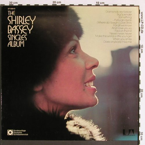 Bassey,Shirley: Singles Album, UA / DSC (27 009-0), D, 1975 Typ: LP Best.-Nr.: Y6362 Preis: 6,00 Euro
