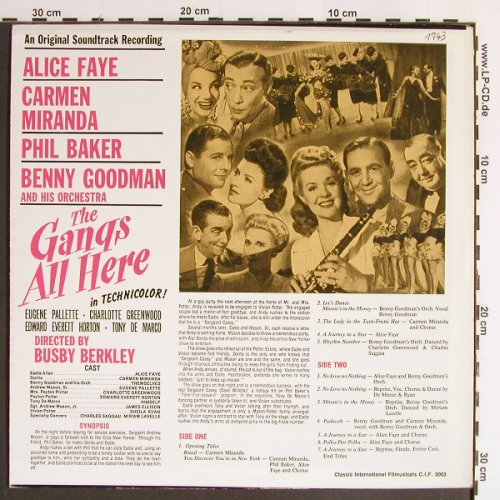 Gang's All Here  , the: Alice Faye...Benny Goodman (1943), Classic Int.Filmmusikal(C.I.F. 3003), US,  - LP - Y6466 - 7,50 Euro