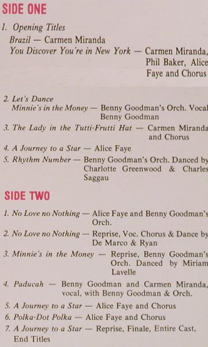 Gang's All Here  , the: Alice Faye...Benny Goodman (1943), Classic Int.Filmmusikal(C.I.F. 3003), US,  - LP - Y6466 - 7,50 Euro