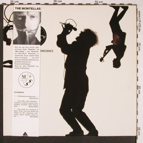 Montellas: Conscience, Arista (208 965), D, 1988 Typ: LP Best.-Nr.: Y653 Preis: 5,00 Euro