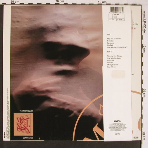Montellas: Conscience, Arista (208 965), D, 1988 Typ: LP Best.-Nr.: Y653 Preis: 5,00 Euro