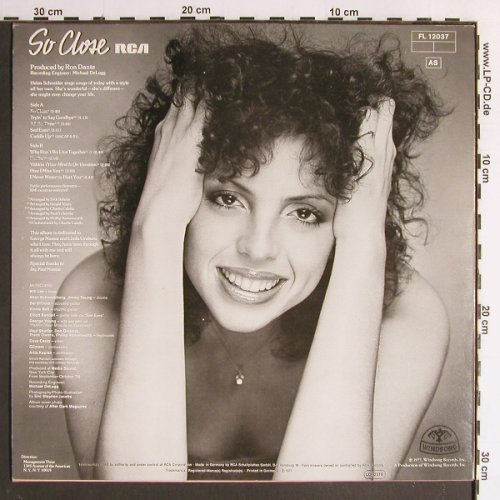 Schneider,Helen: So Close, RCA Victor (FL 12037), D, 1977 Typ: LP Best.-Nr.: Y6623 Preis: 5,00 Euro