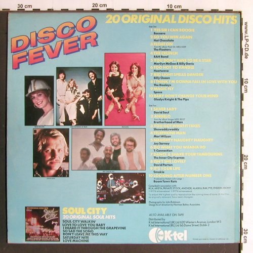 V.A.Disco Fever: 20 Orign.Hits,Baccara..BoomTownRats, K-tel (NE 1014), UK, 1977 Typ: LP Best.-Nr.: Y6672 Preis: 4,00 Euro
